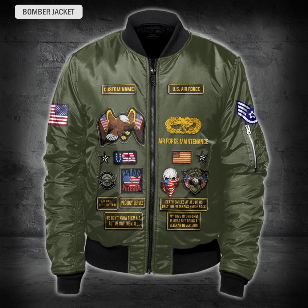 US Military – Air Force Badge All Over Print Hoodie