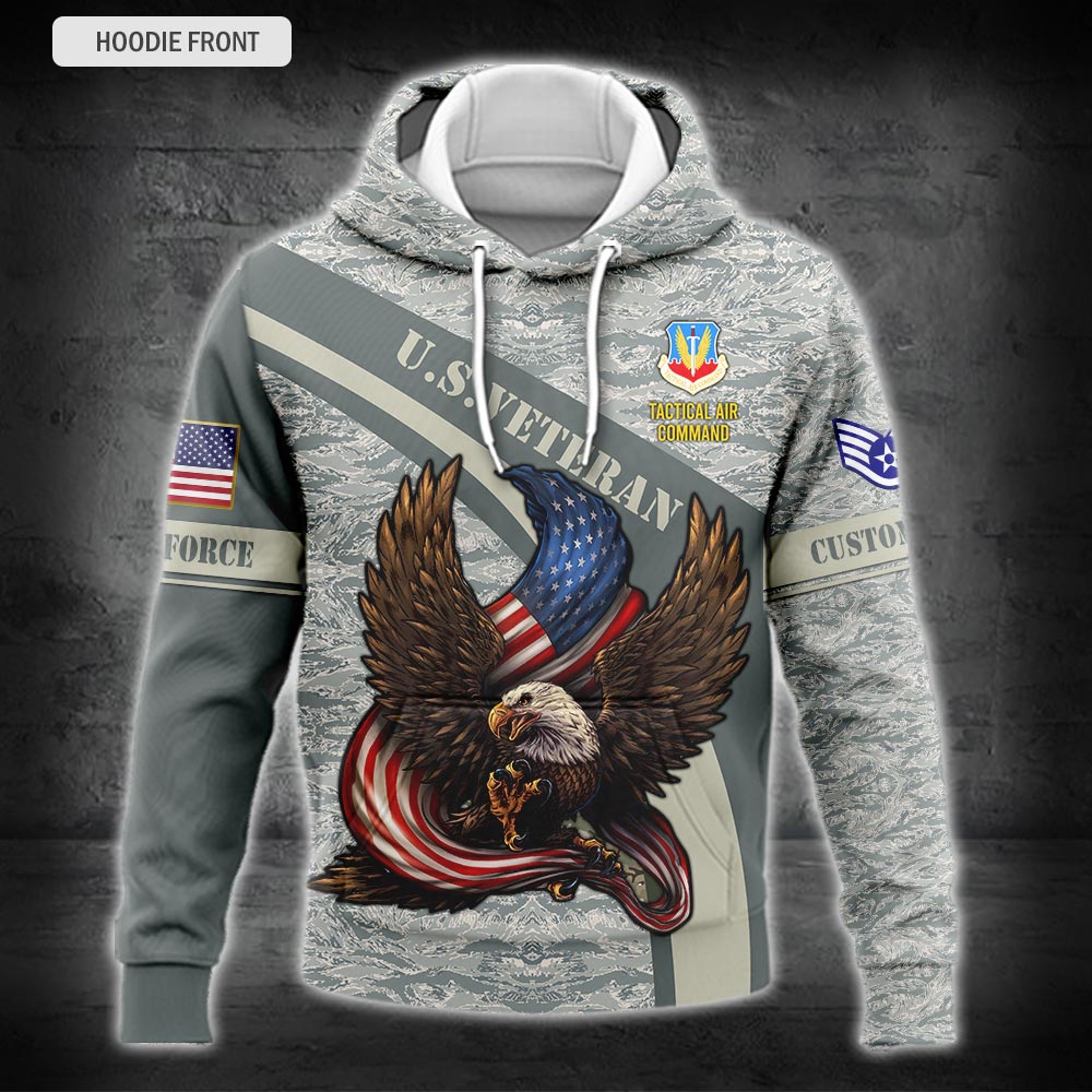 US Military – Air Force Command All Over Print Hoodie