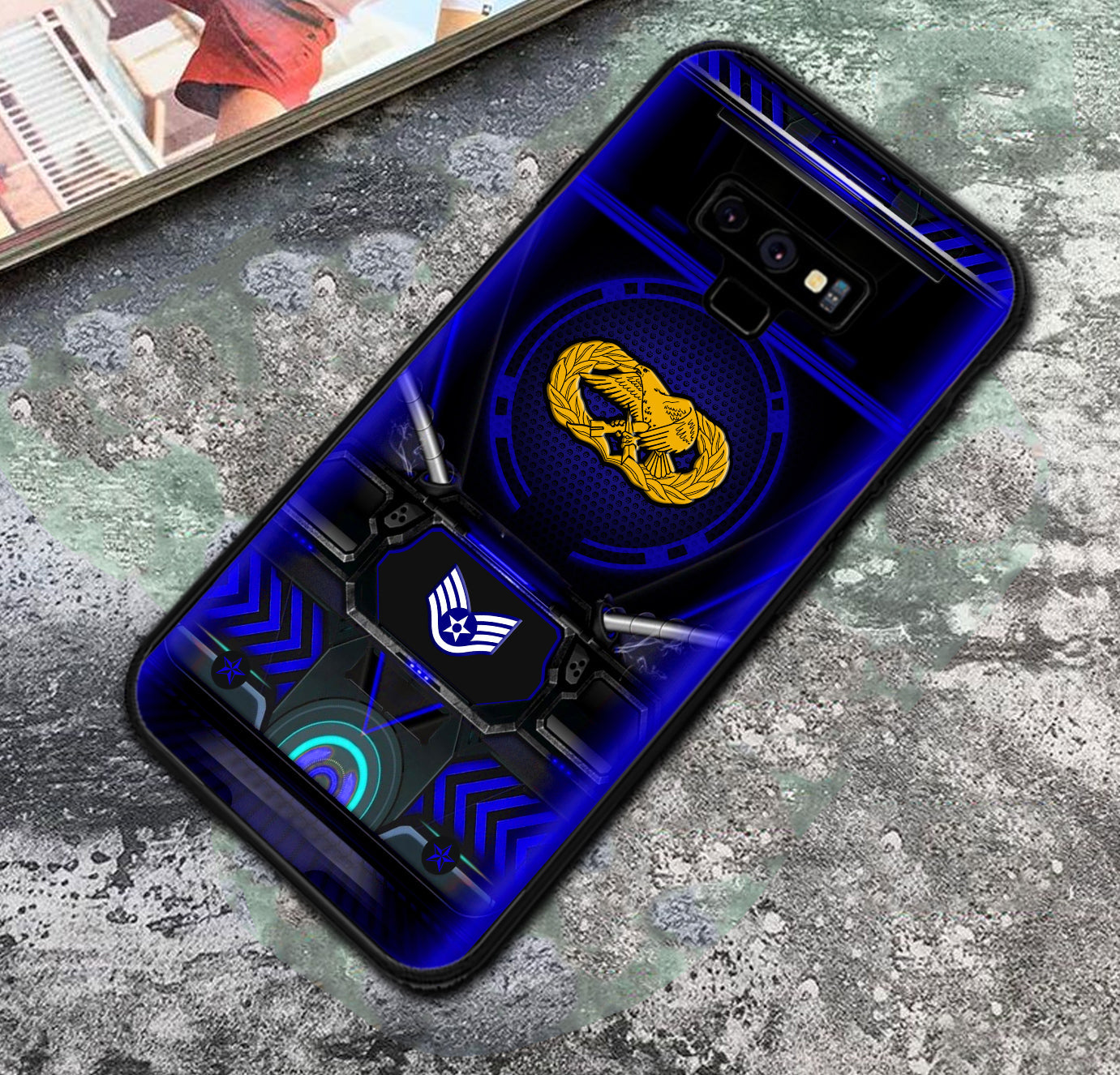 Personalized US Military - Air Force Badge Phone Case Printed
