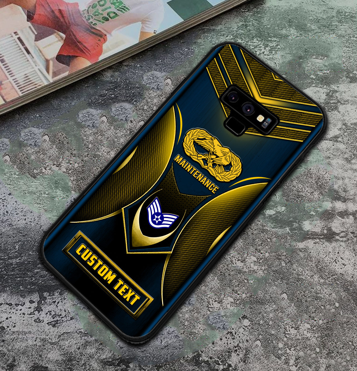 Personalized US Military - Air Force Badge Phone Case Printed