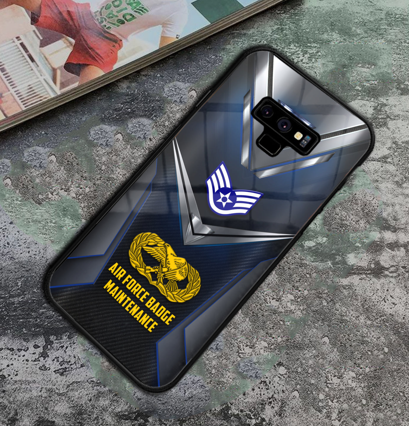 Personalized US Military - Air Force Badge Phone Case Printed