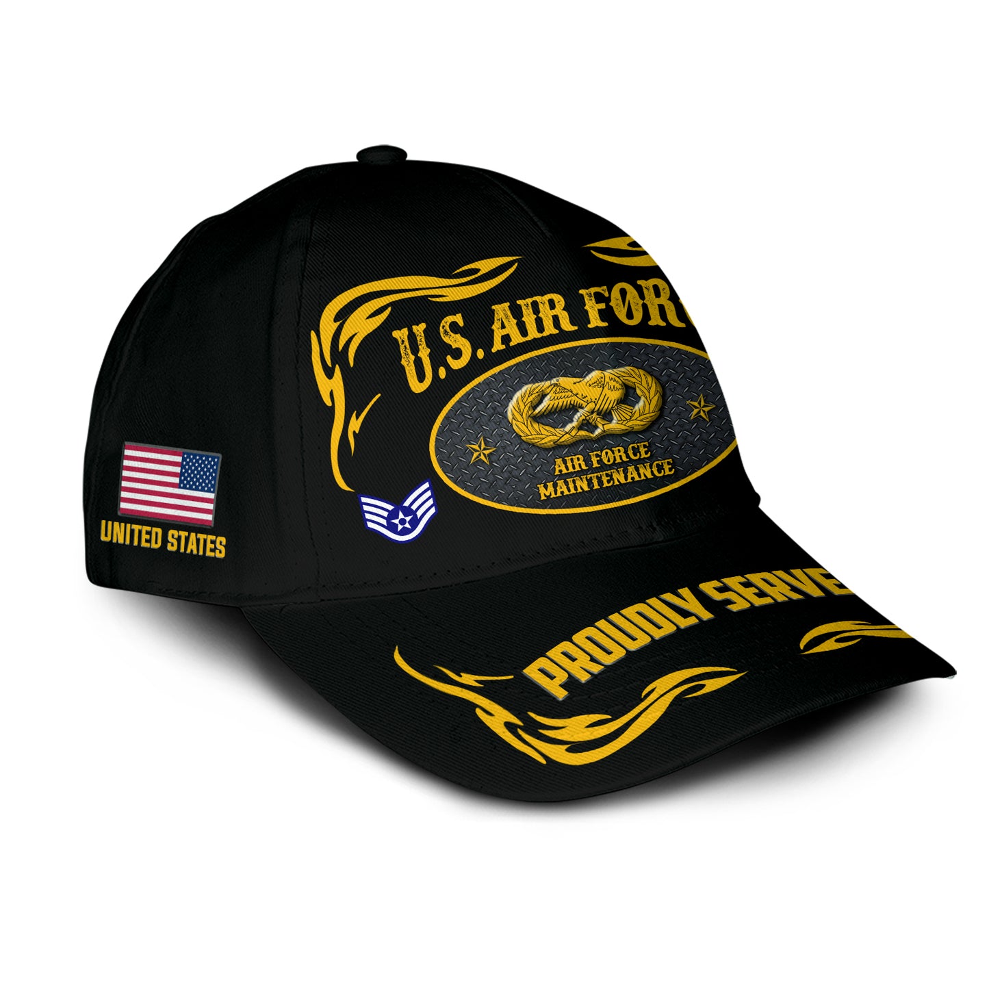 US Militär – Air Force Badge All Over Print Cap