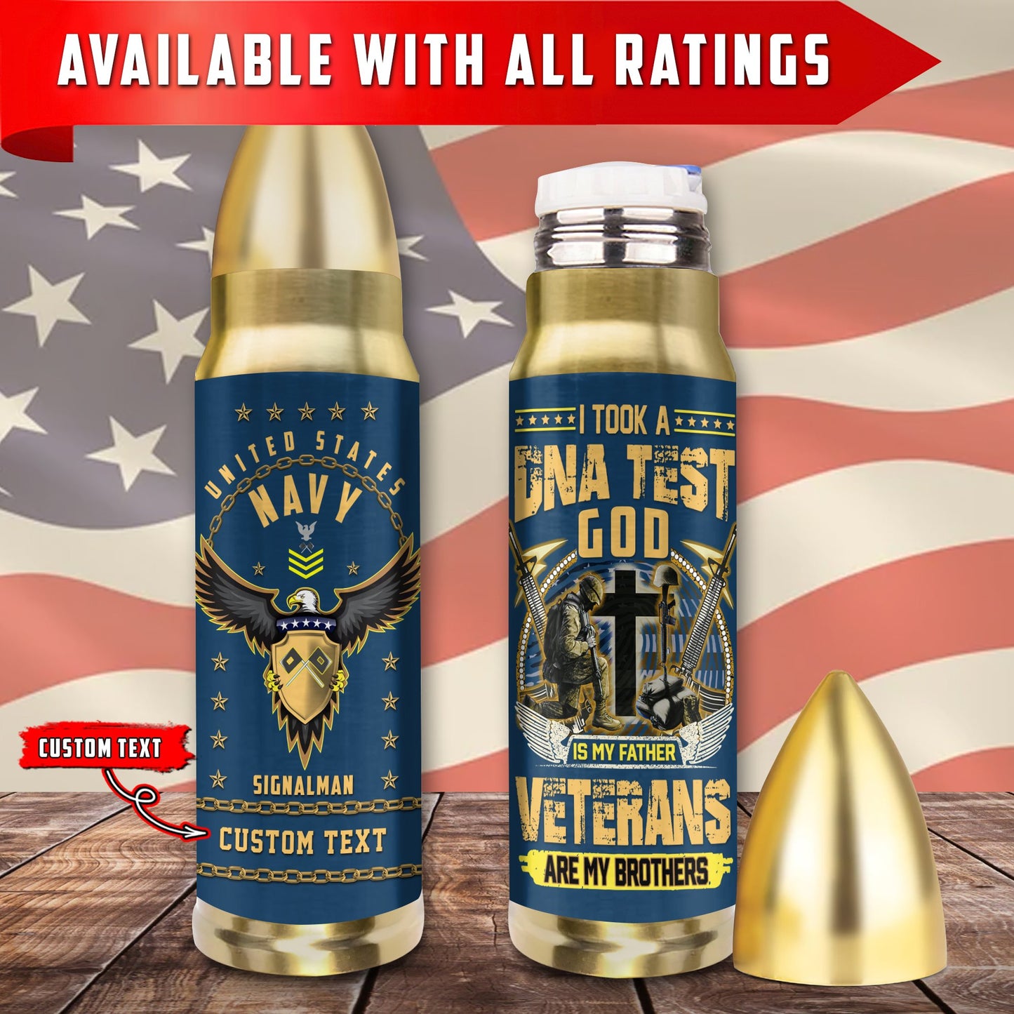 US Military – Navy Rating – Bullet Tumbler