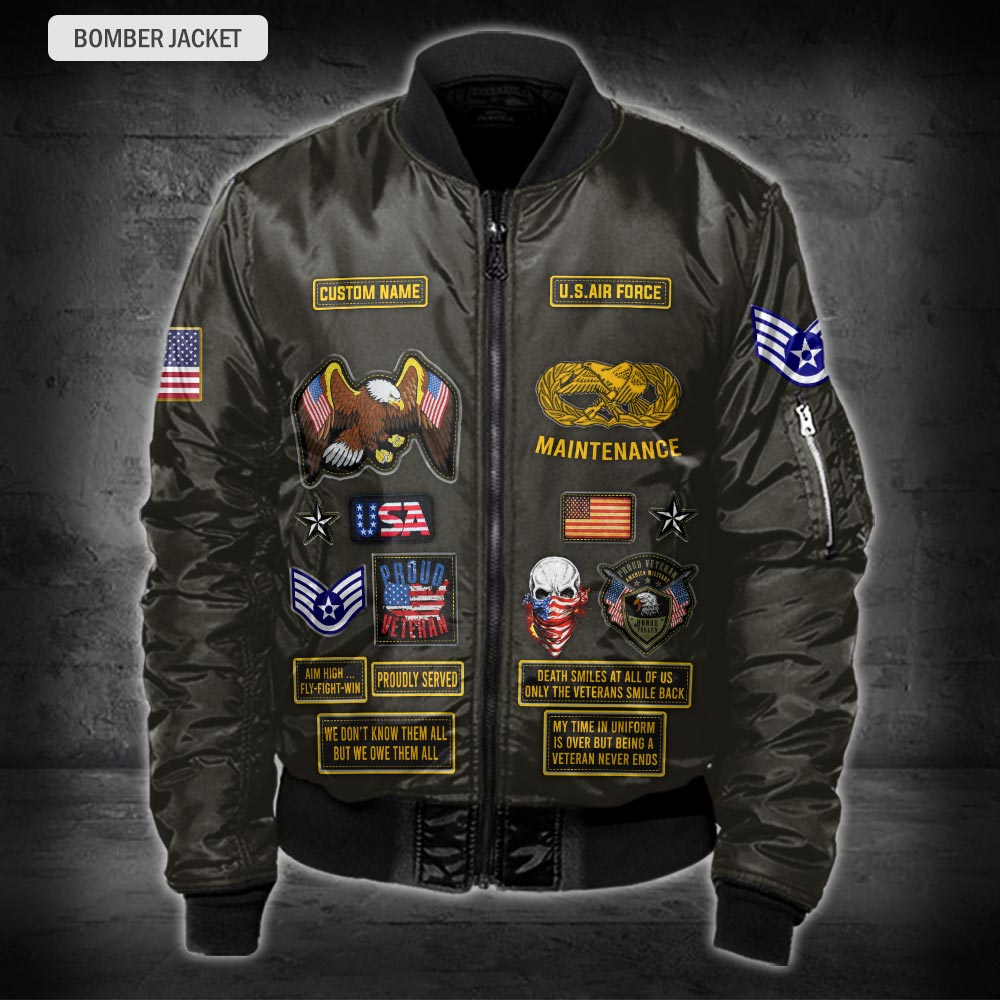 US Military – Air Force Badge All Over Print Hoodie