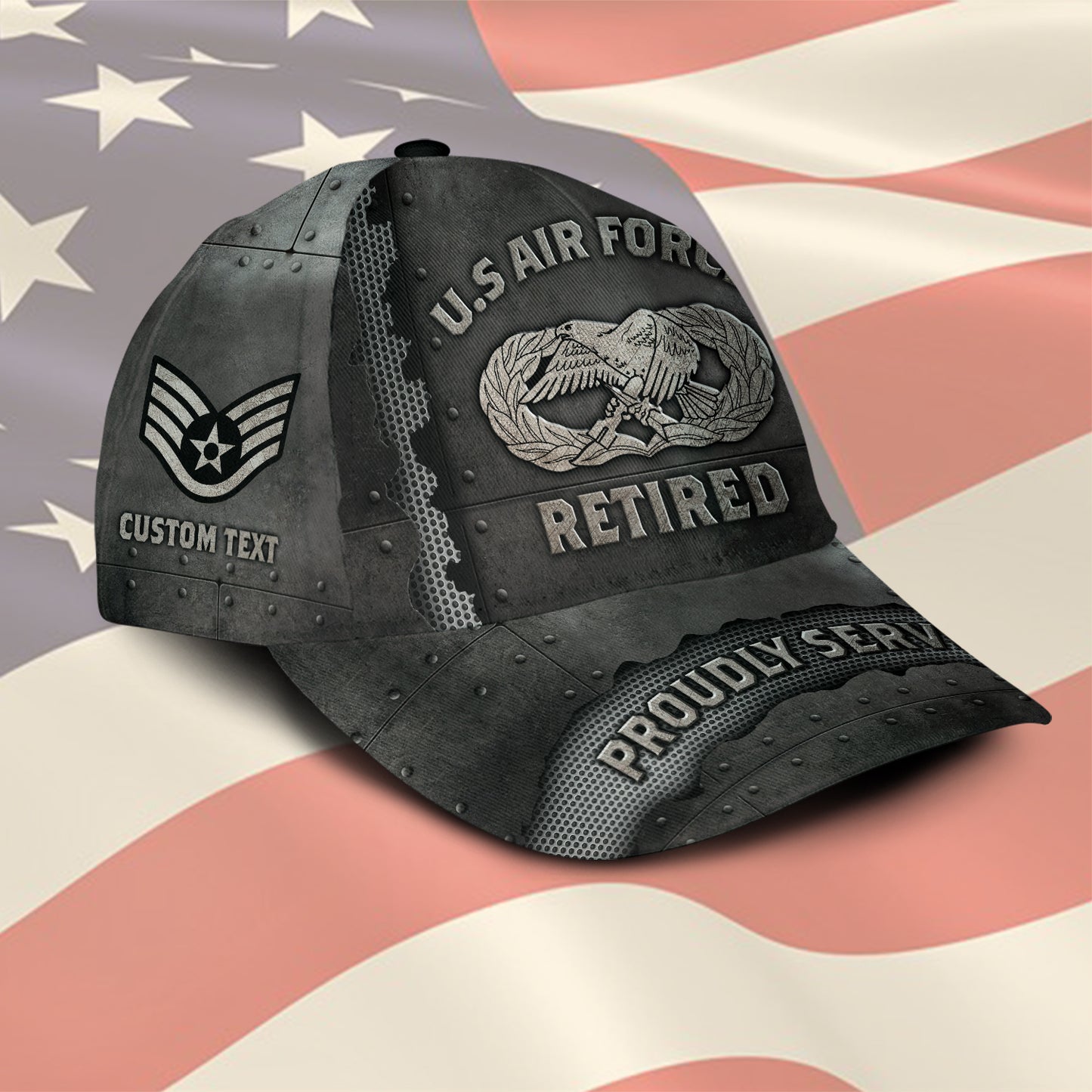 US Military – Air Force Badge All Over Print Cap