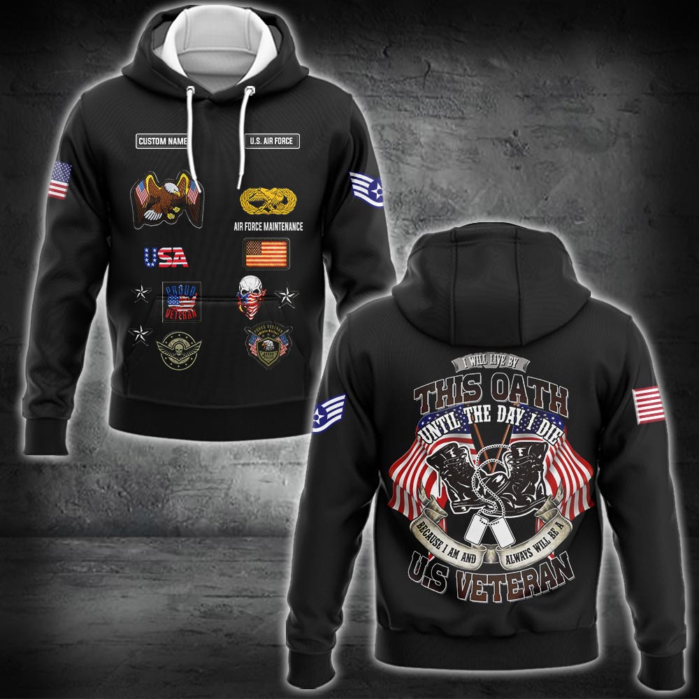 US Military – Air Force Badge All Over Print Bomber Jacket