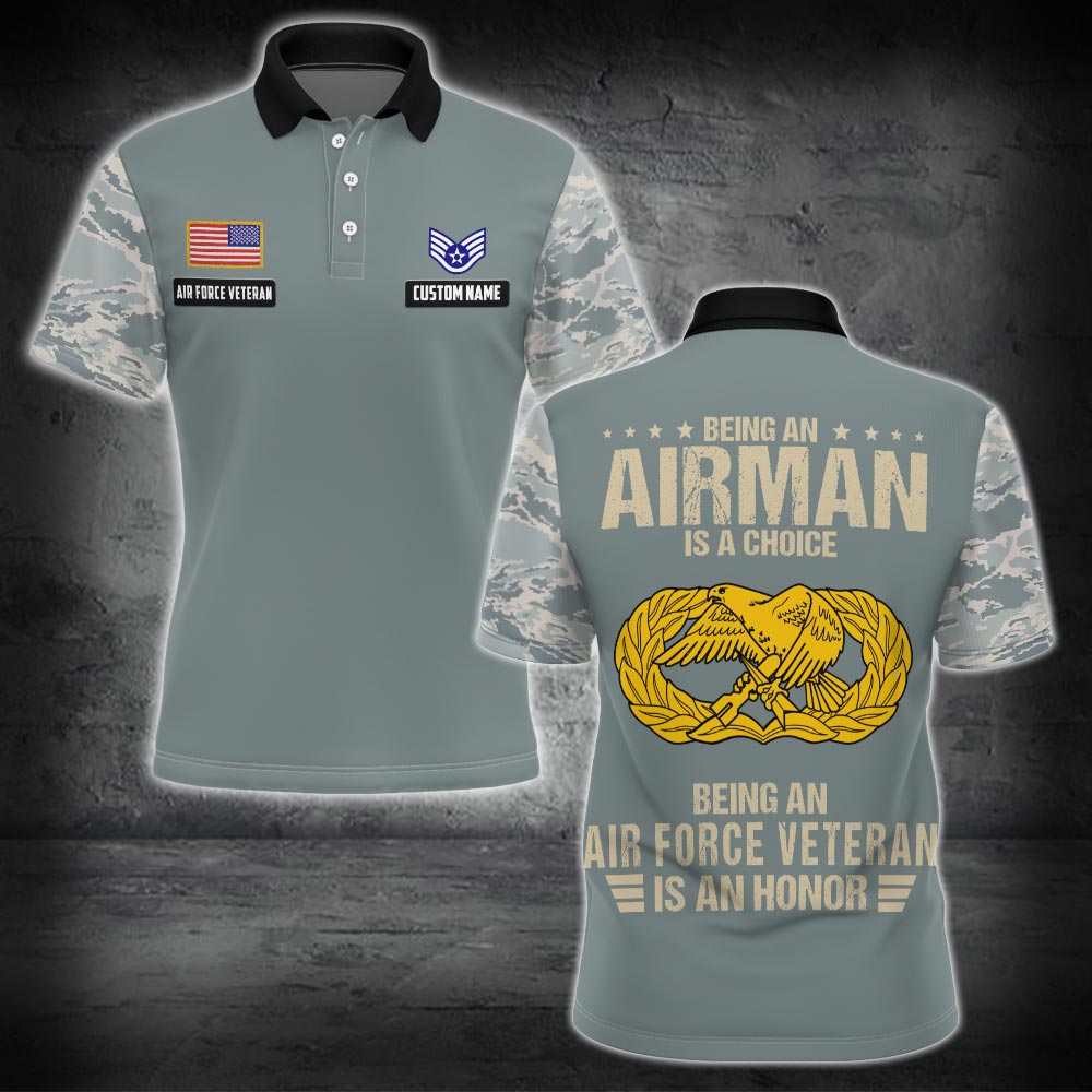 US Military – Air Force Badge All Over Print Bomber Jacket