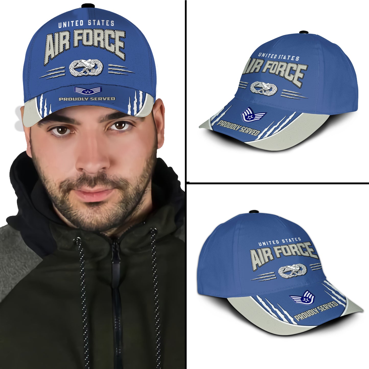 US Military – Air Force Badge All Over Print Cap