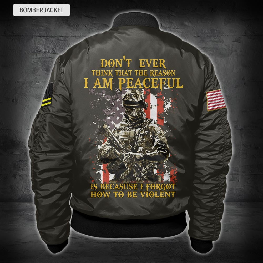 US Military – Navy Rating All Over Print Bomber Jacket