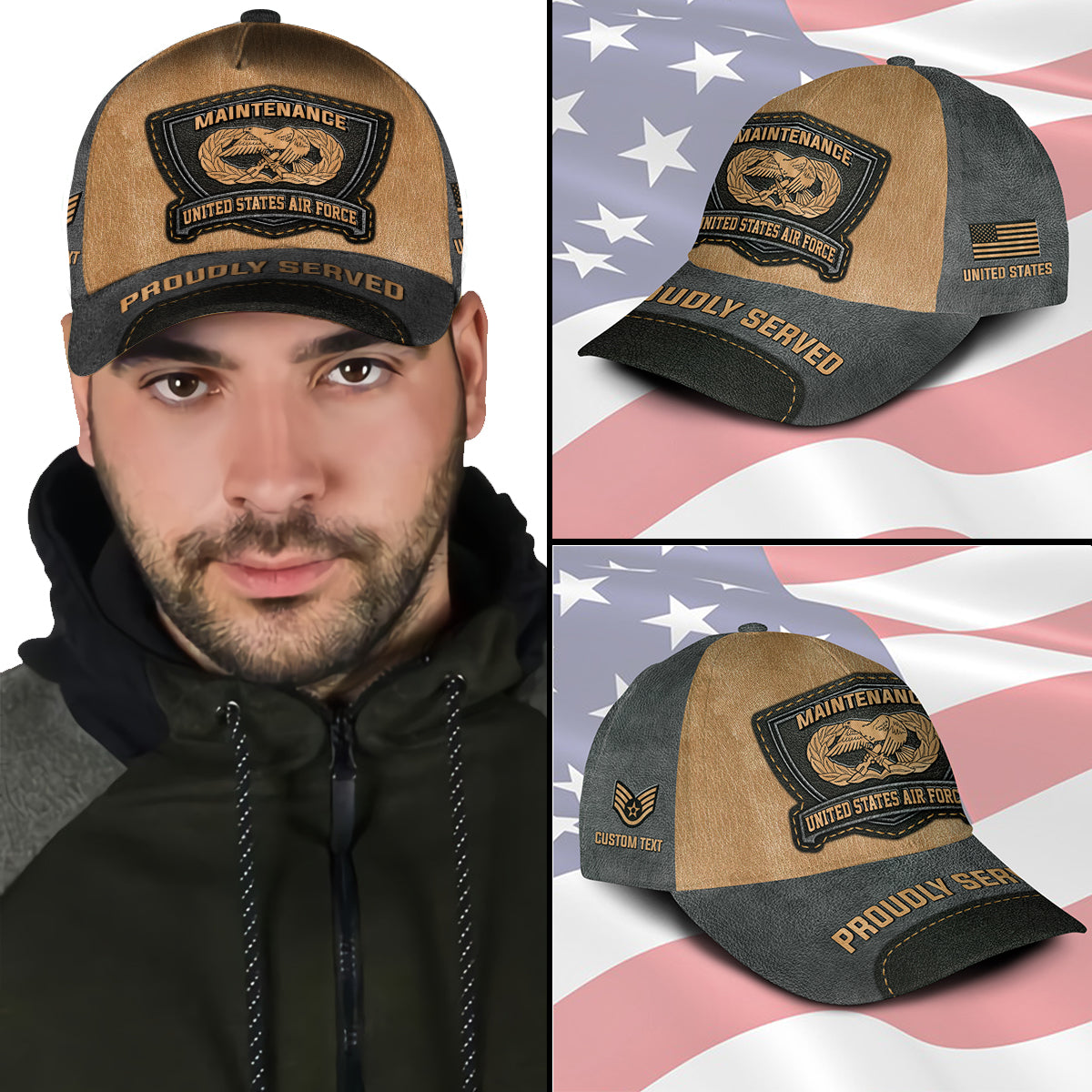 US Military – Air Force Badge All Over Print Cap