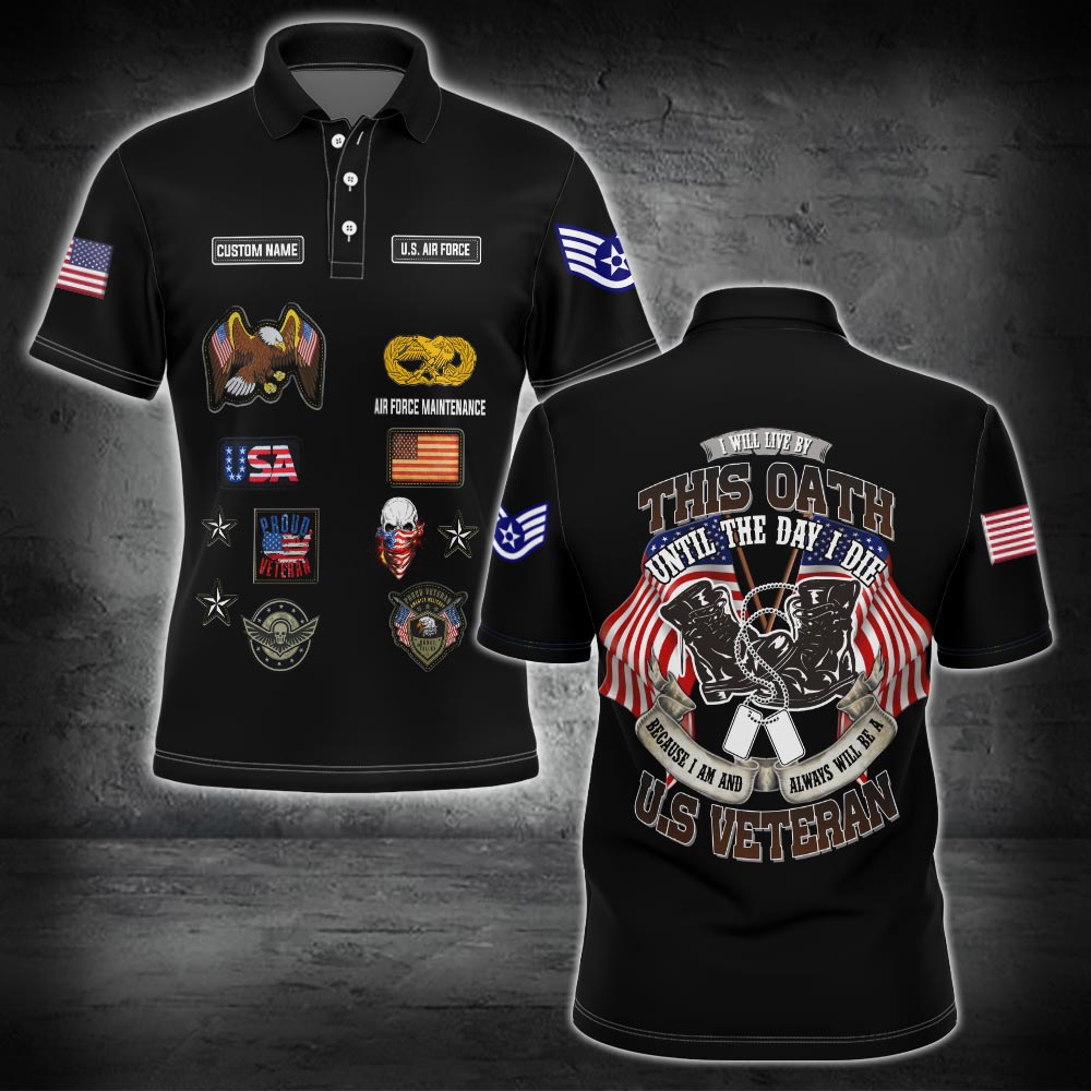 US Military – Air Force Badge All Over Print Bomber Jacket