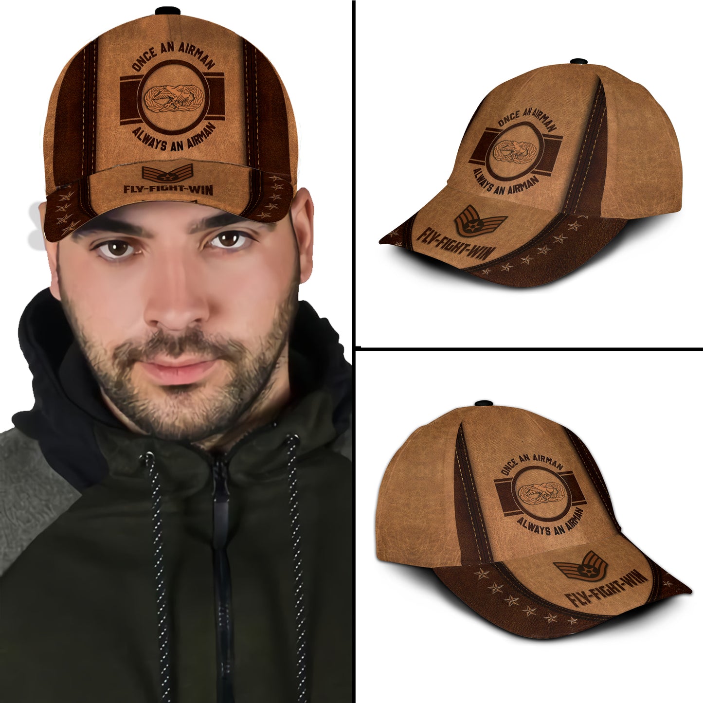 US Military – Air Force Badge All Over Print Cap