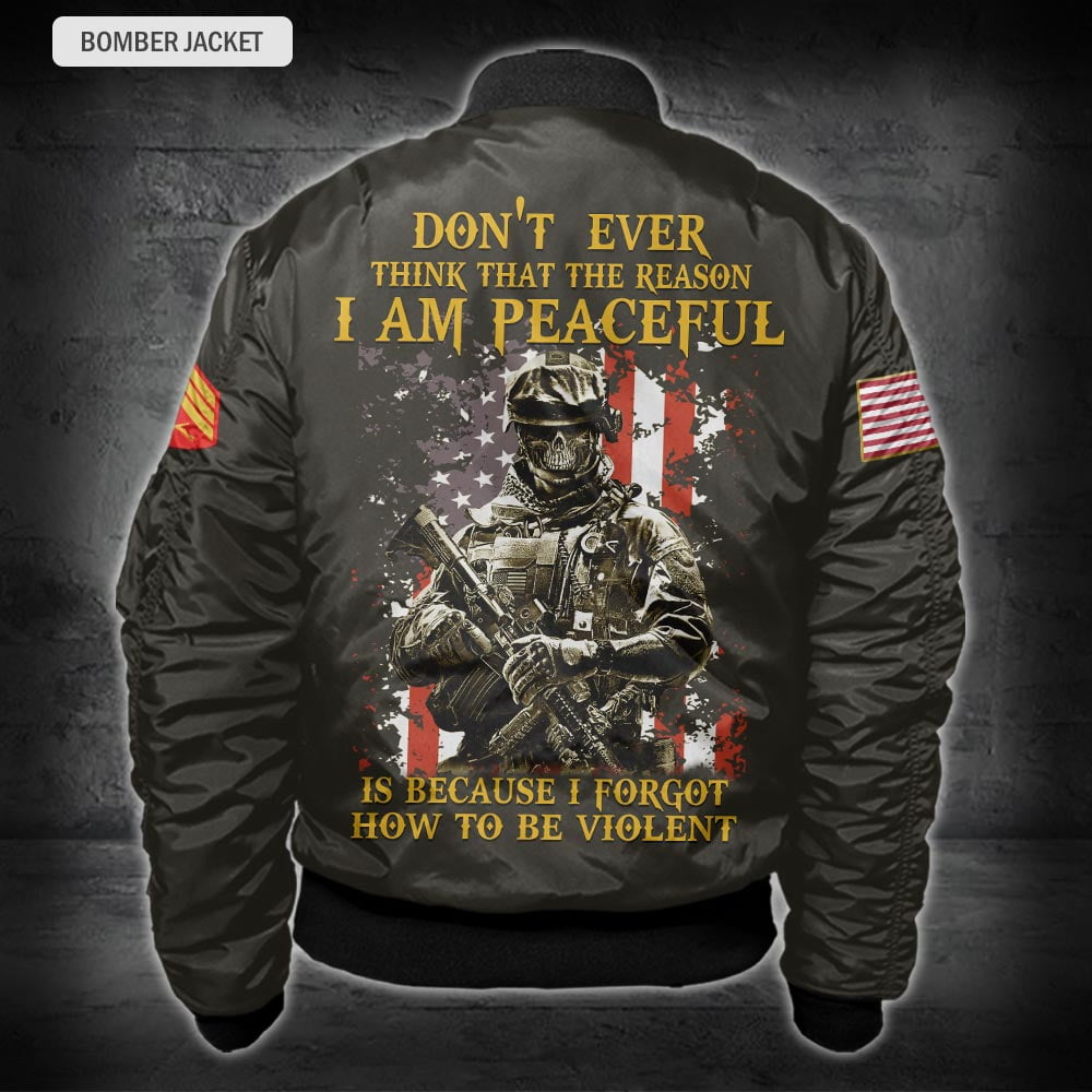US Military – Marine MOS All Over Print Bomber Jacket
