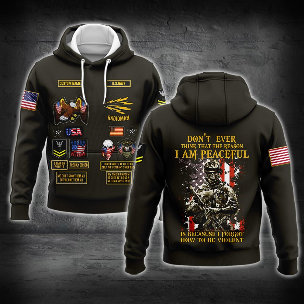 US Military – Navy Rating All Over Print Bomber Jacket