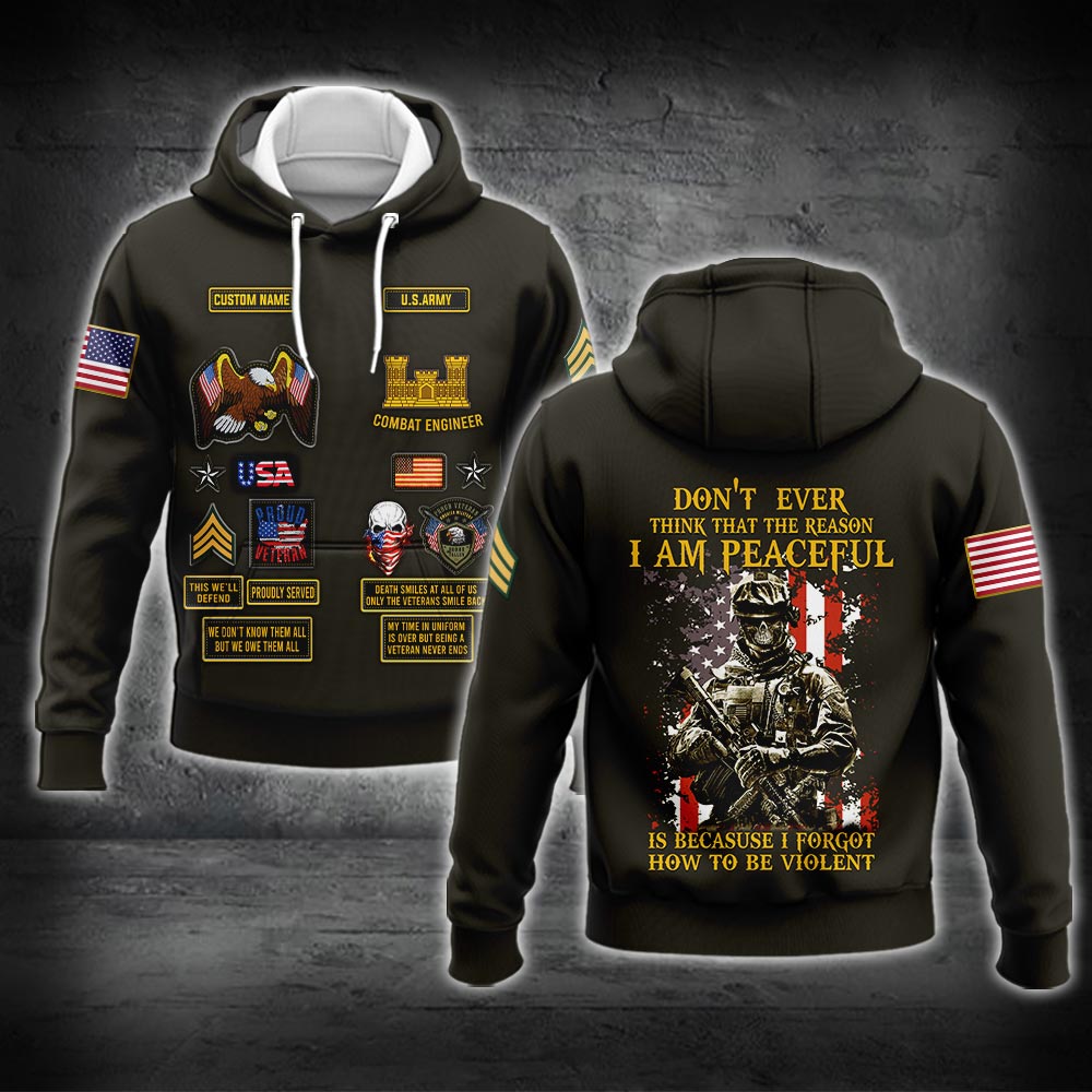US Military – Army Branch All Over Print Hoodie