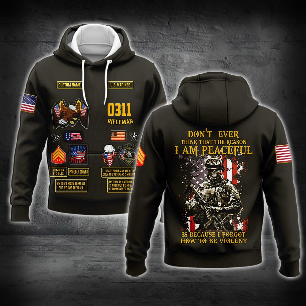 US Military – Marine MOS All Over Print Bomber Jacket