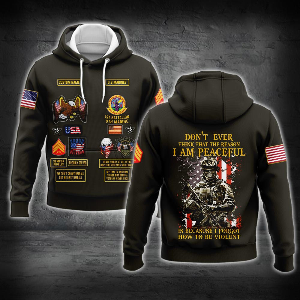 US Military – Marine Battalion All Over Print Bomber Jacket