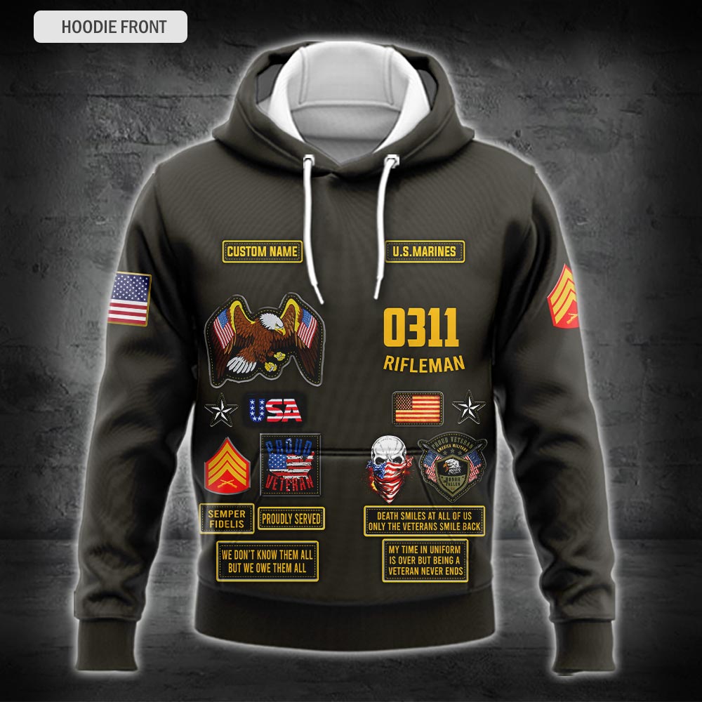 US Military – Marine MOS All Over Print Bomber Jacket