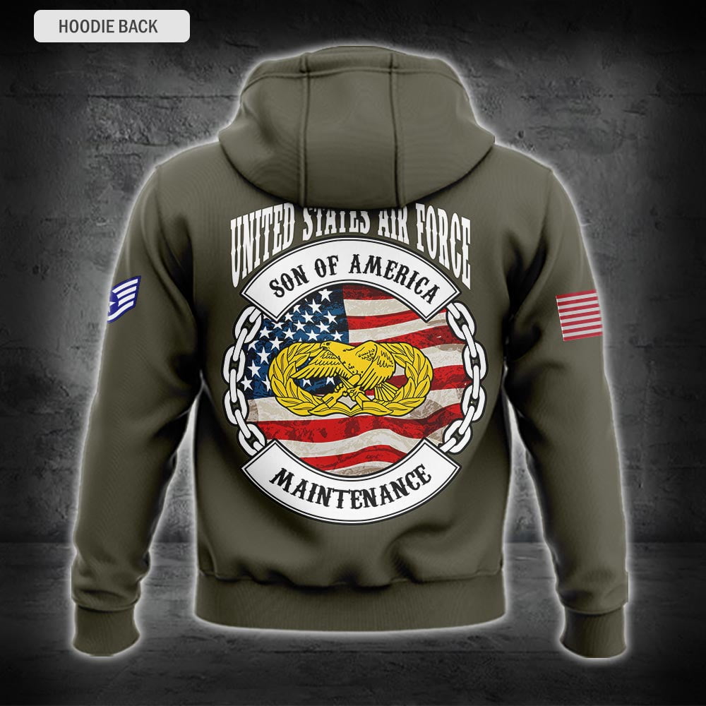 US Military – Air Force Badge All Over Print Hoodie