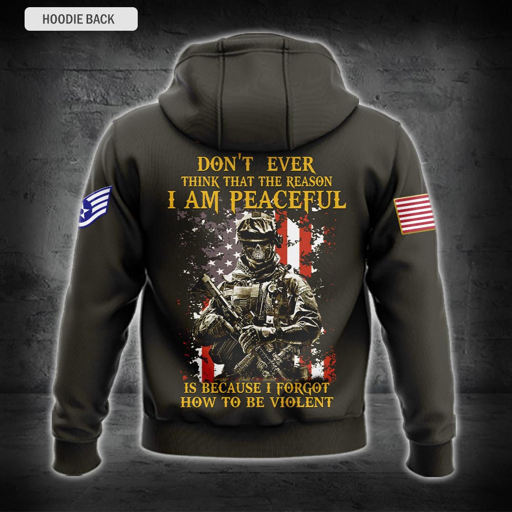 US Military – Air Force Badge All Over Print Hoodie