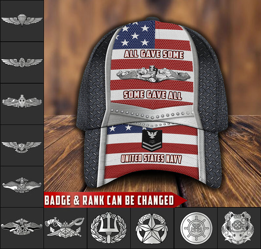 US Military – Navy Badge All Over Print Cap