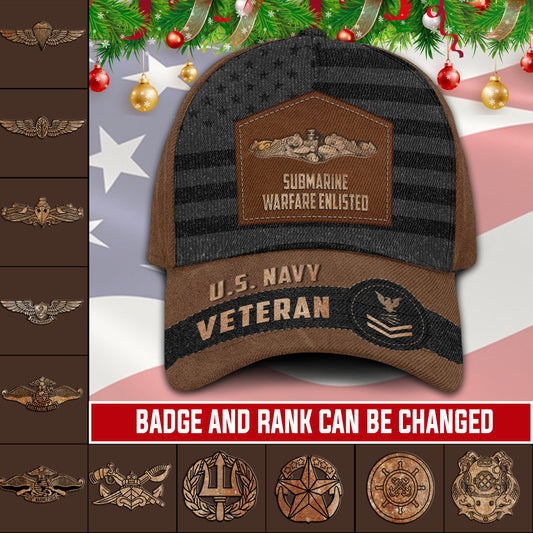 US Military – Navy Badge All Over Print Cap