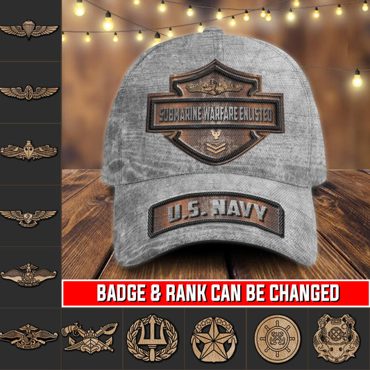 US Military – Navy Badge All Over Print Cap