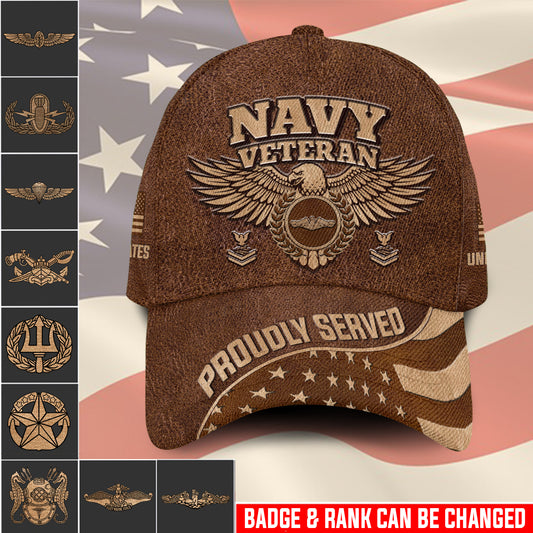 US Military – Navy Badge All Over Print Cap