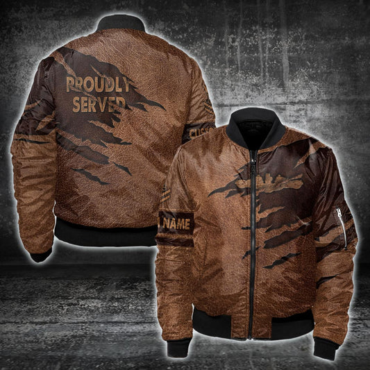 US Military – Navy Badge All Over Print Bomber Jacket