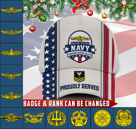 US Military – Navy Badge All Over Print Cap