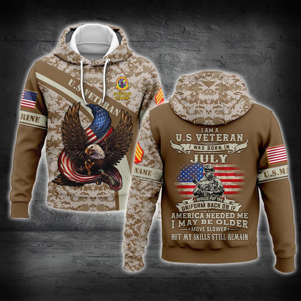 US Military – Marine Battalion All Over Print Hoodie