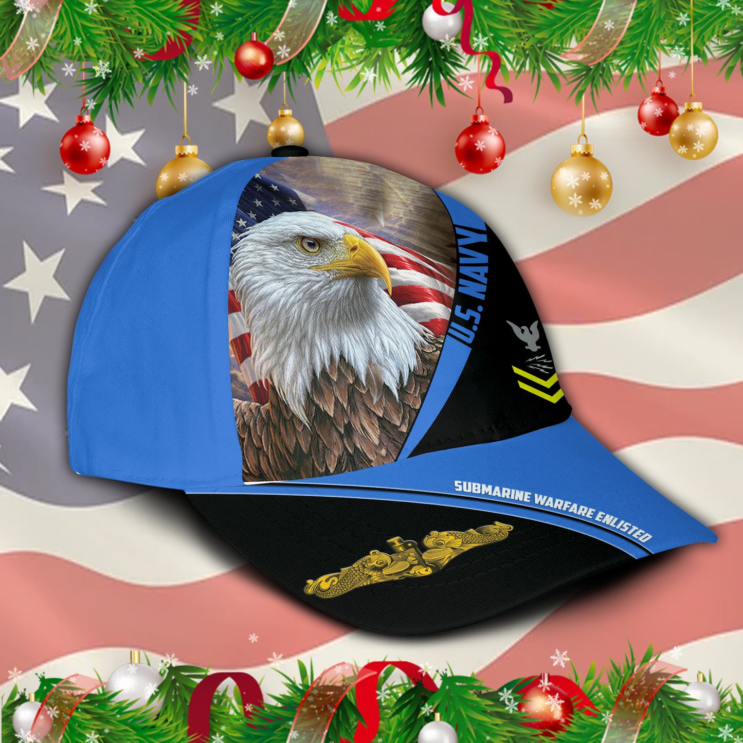 US Military – Navy Badge All Over Print Cap
