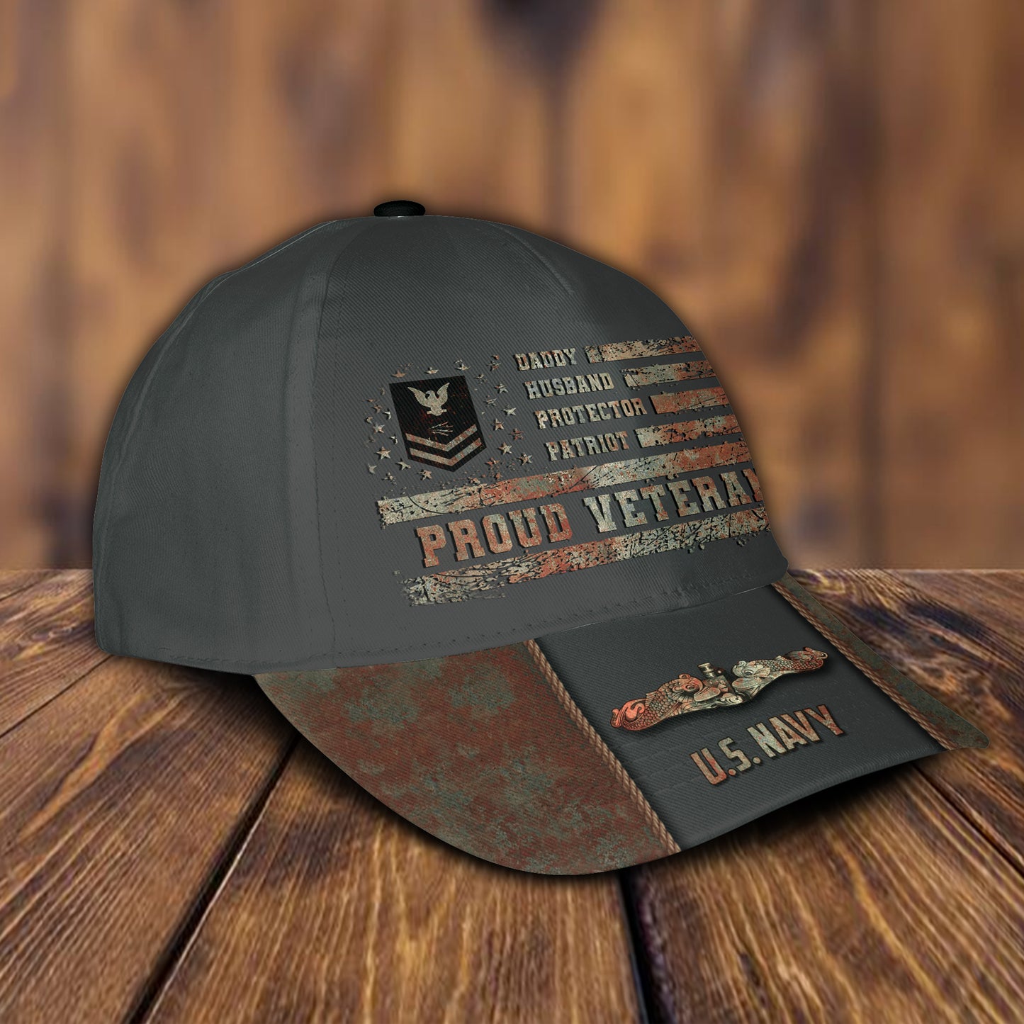 US Military – Navy Badge All Over Print Cap
