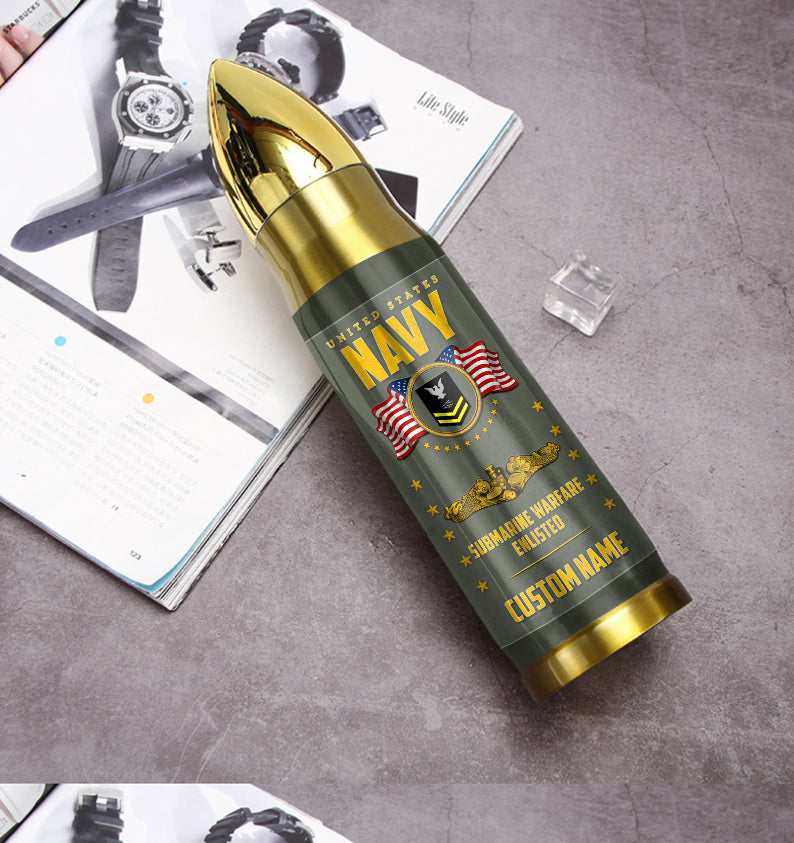 US Military – Navy Badge – Bullet Tumbler