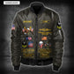 US Military – Navy Badge All Over Print Bomber Jacket