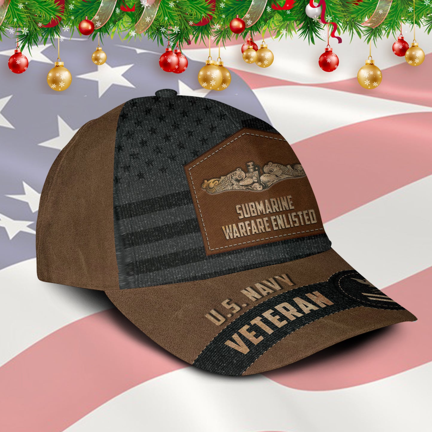 US Military – Navy Badge All Over Print Cap