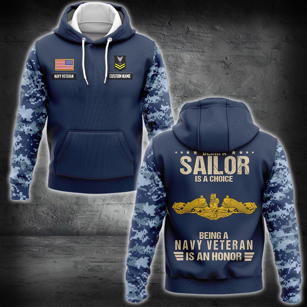 US Military – Navy Badge All Over Print Bomber Jacket