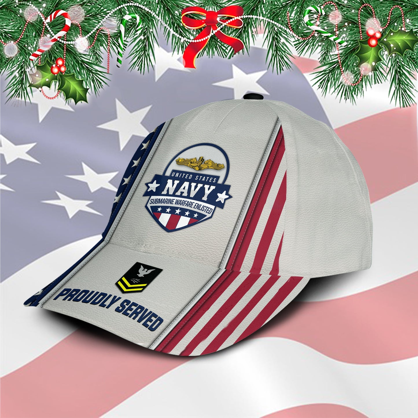 US Military – Navy Badge All Over Print Cap