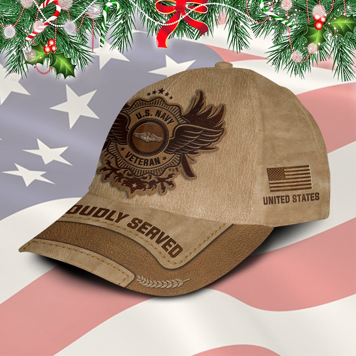 US Military – Navy Badge All Over Print Cap