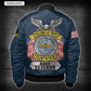 US Military – Navy Badge All Over Print Bomber Jacket