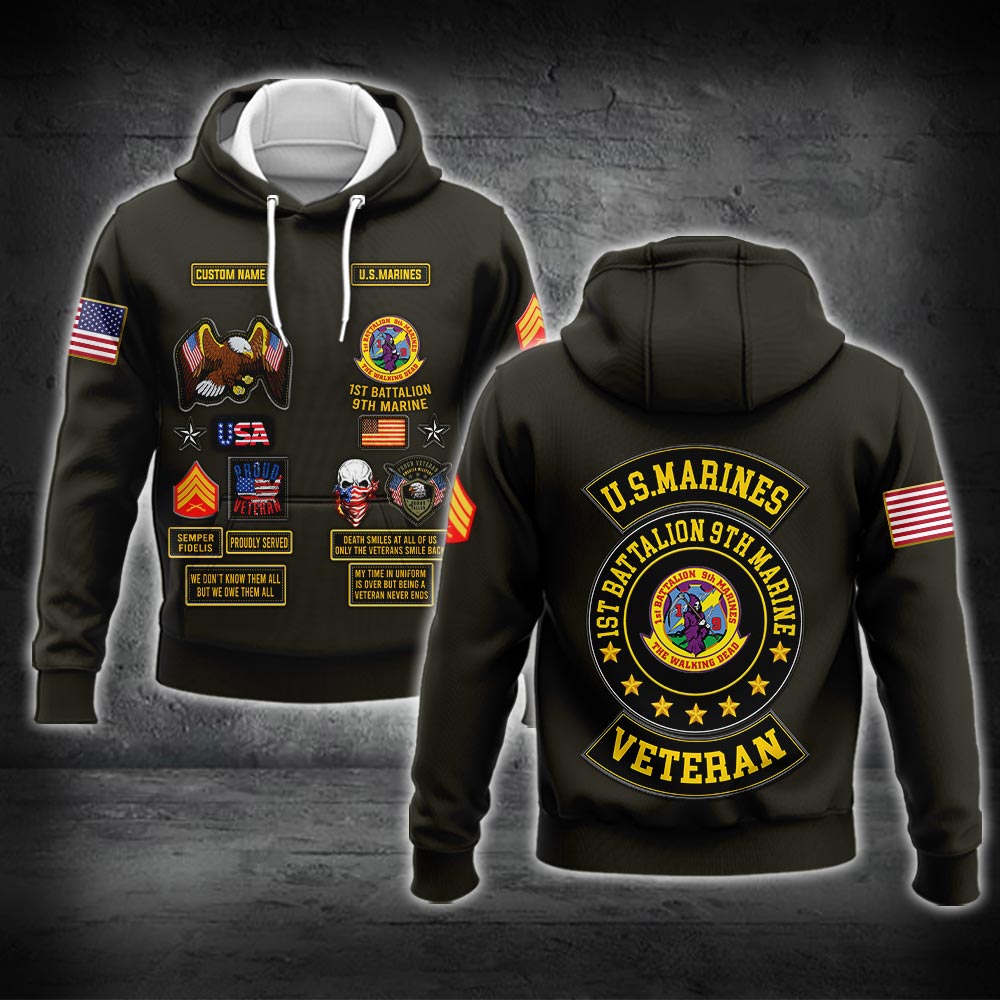 US Military – Marine Battalion All Over Print Bomber Jacket