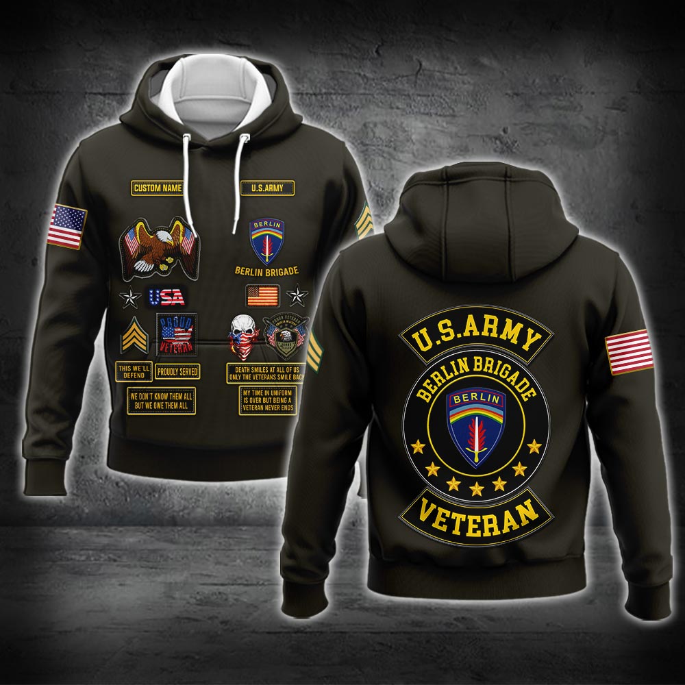 US Military – Army Division All Over Print Hoodie