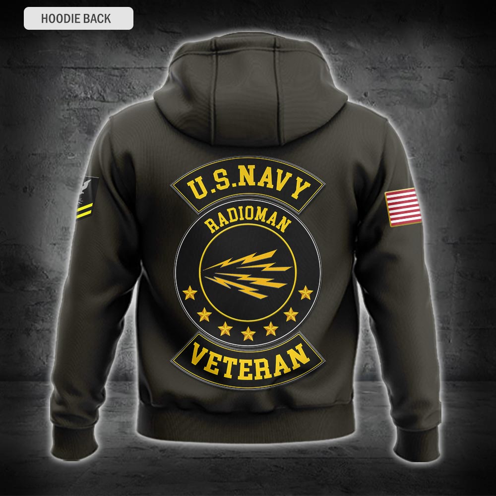 US Military – Navy Rating All Over Print Hoodie