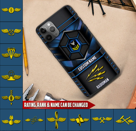 Personalized US Military - Navy Rating Phone Case Printed