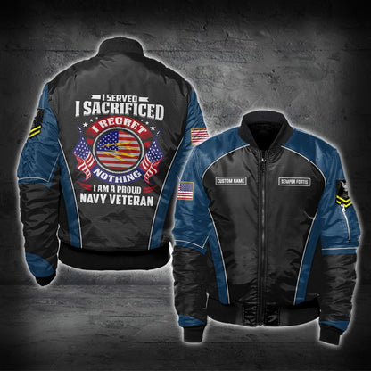 US Military – Navy Rating All Over Print Bomber Jacket