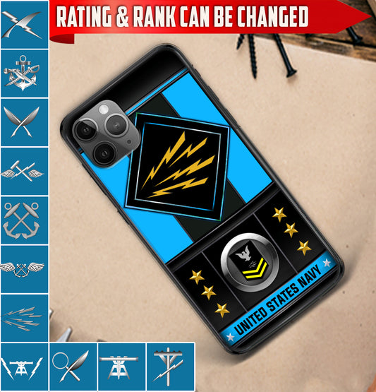Personalized US Military - Navy Rating Phone Case Printed