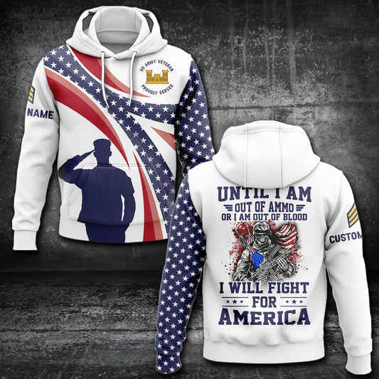 US Military – Army Branch All Over Print Hoodie