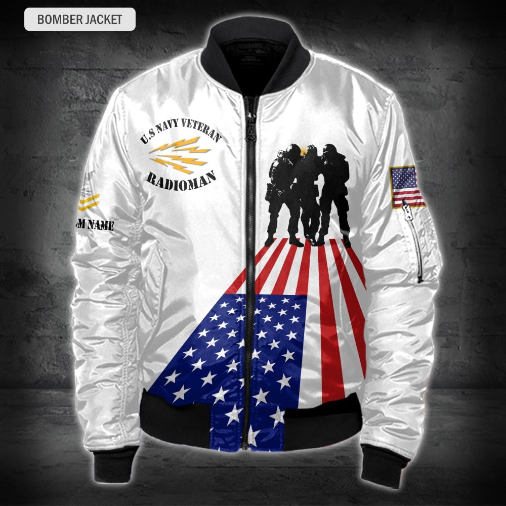 US Military – Navy Rating All Over Print Bomber Jacket