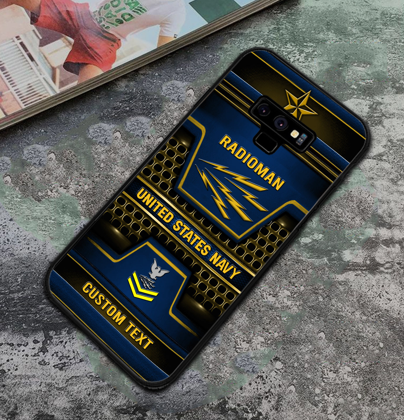 Personalized US Military - Navy Rating Phone Case Printed
