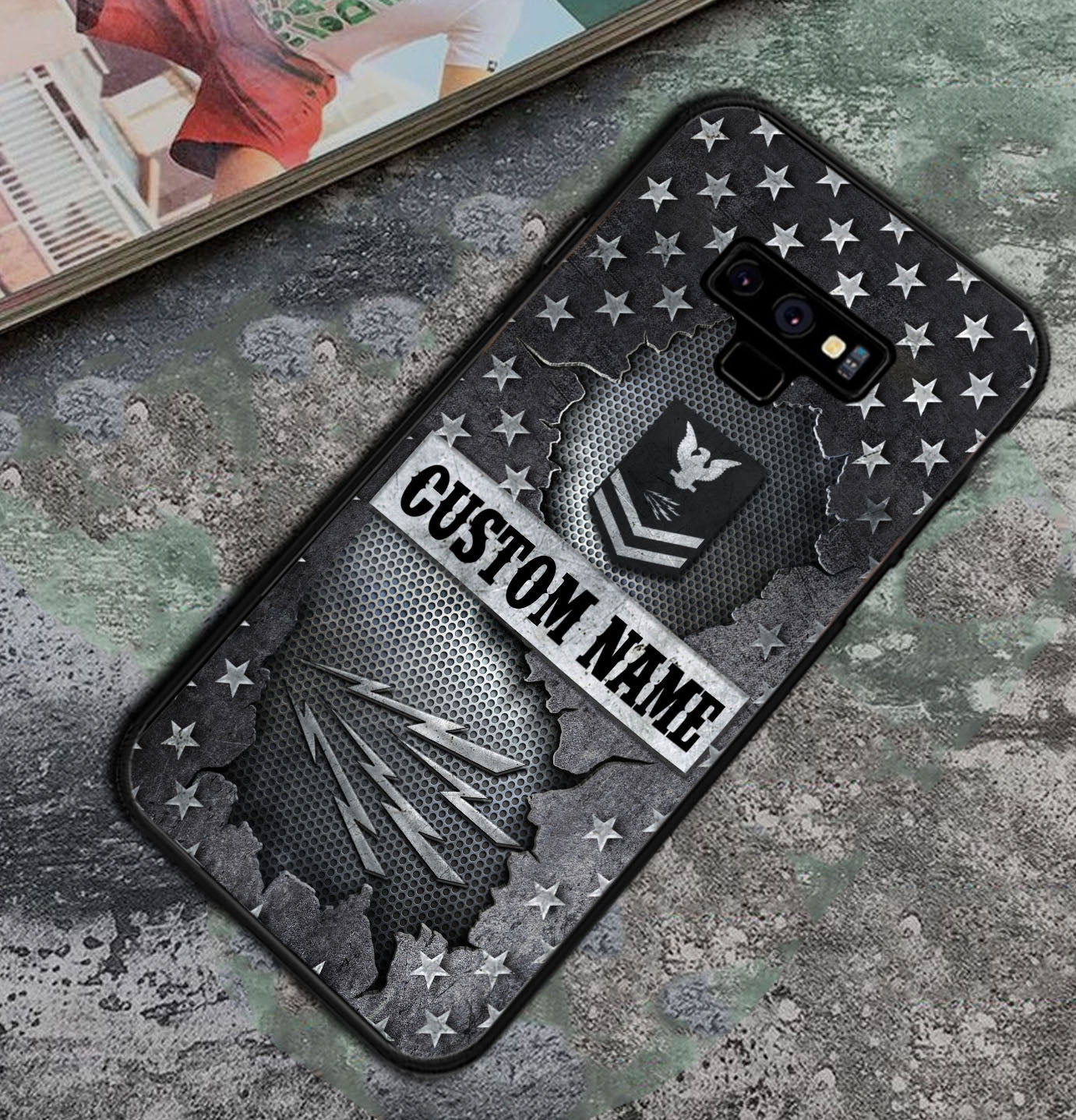 Personalized US Military - Navy Rating Phone Case Printed